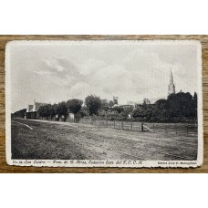 SAN ISIDRO ESTACION DEL FERROCARRIL ANTIGUA TARJETA POSTAL